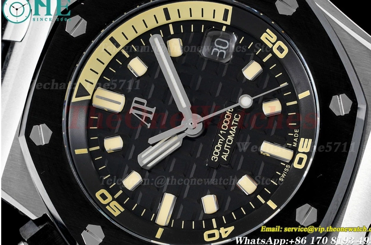 Stk Royal ZF Oak SS 15720 42mm RU Black A4308 Diver Offshore 1221